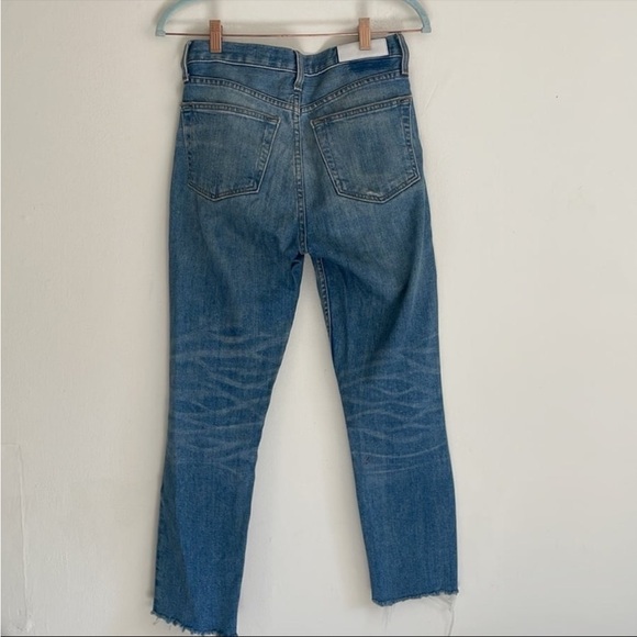 RE/DONE Originals High Rise Ankle Crop in Ghost - Picture 6 of 8